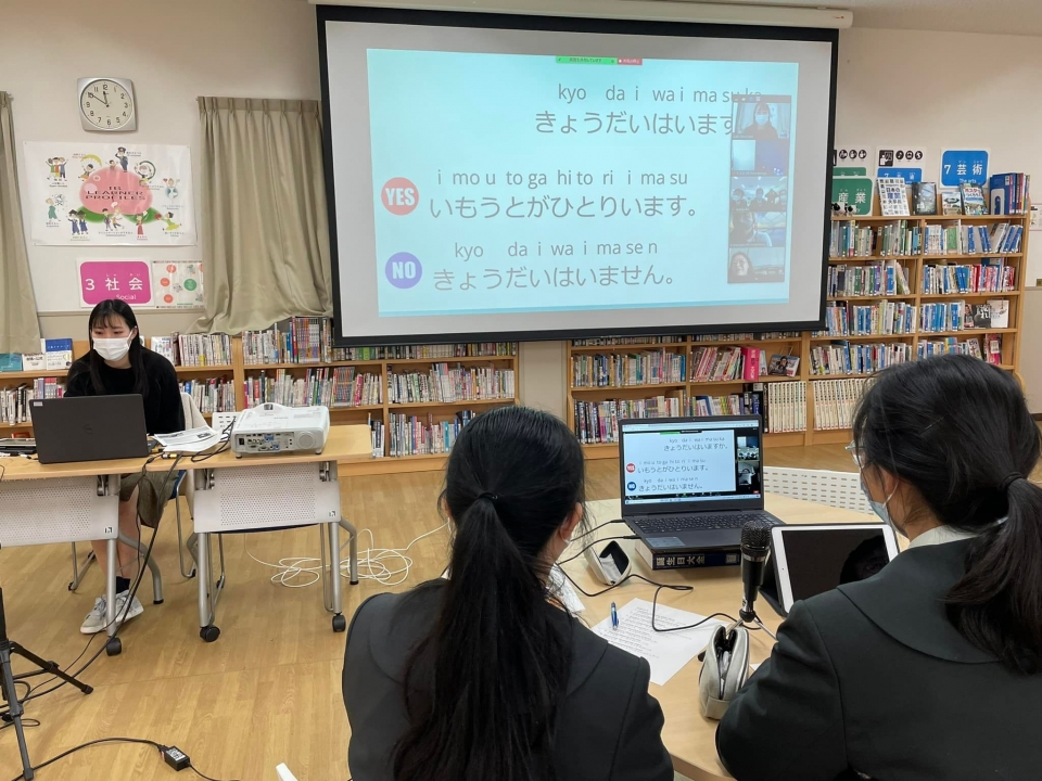 オンライン国際交流授業「日本語」もがんばってます！！