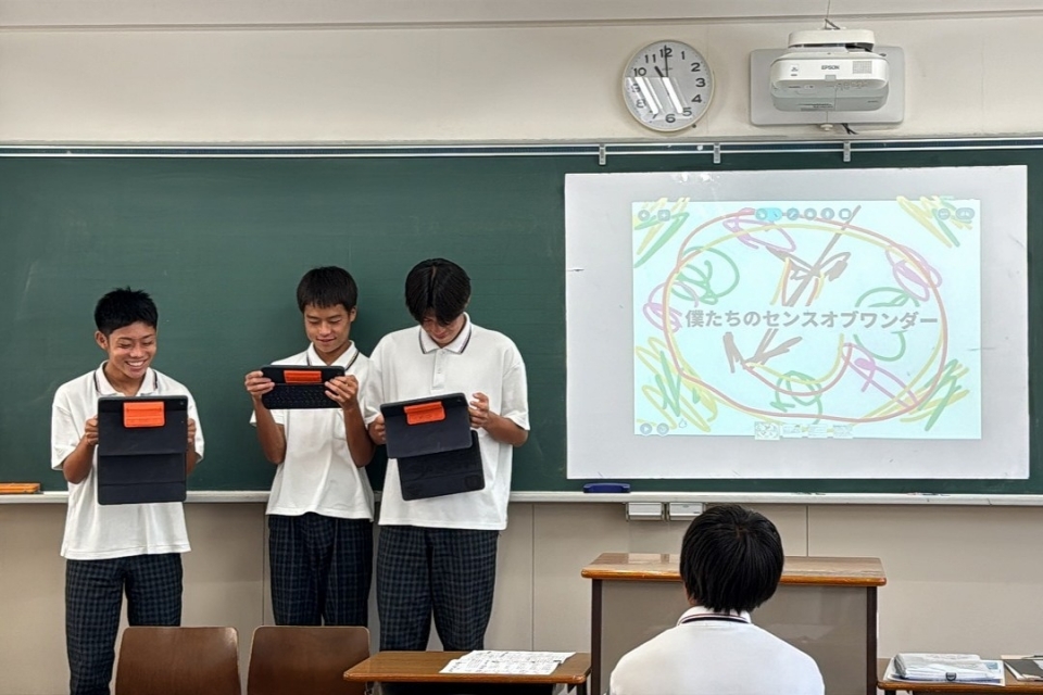 高１ MYP5言語と文学 「A組もB組も発表」