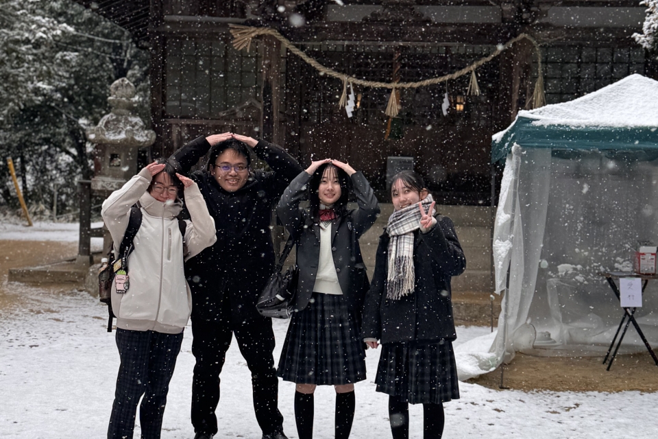 雪降る日、幕末の英雄に会いに行く